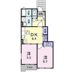 サニーリブＣ棟の物件間取画像